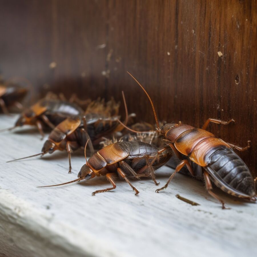 blatte et cafard dans la salle de bain