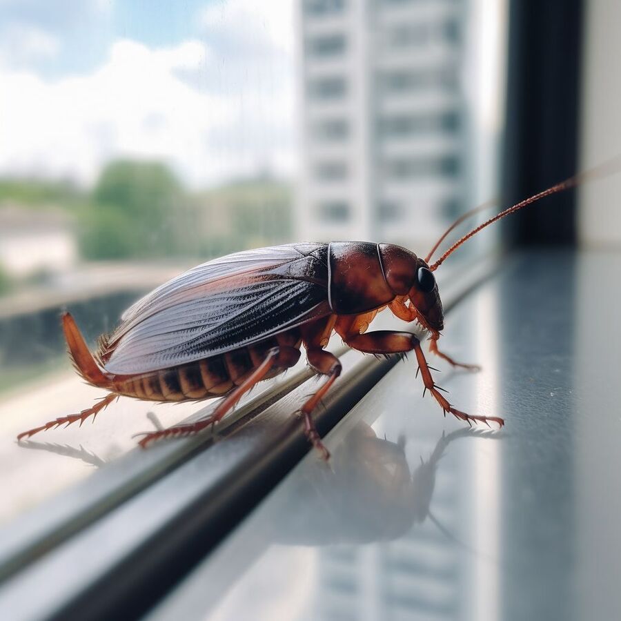 blatte et cafard dans la salle de bain