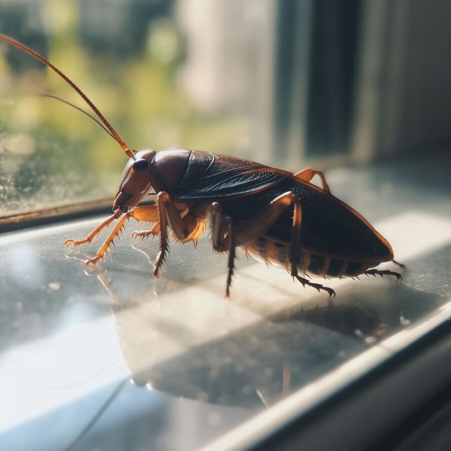 blatte et cafard dans la salle de bain