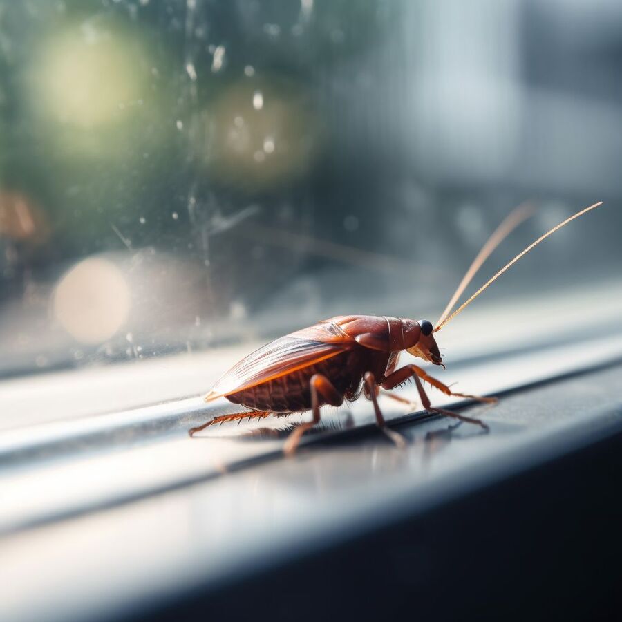blatte et cafard dans la salle de bain