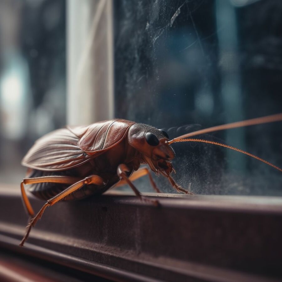 blatte et cafard dans la salle de bain