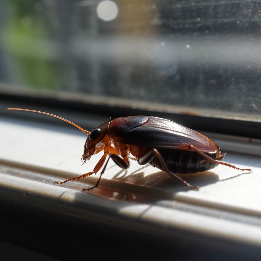 blatte et cafard dans la salle de bain