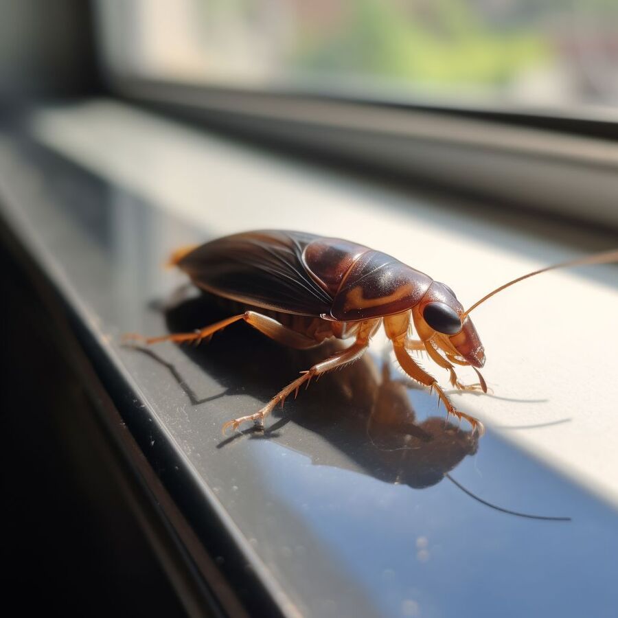 blatte et cafard dans la salle de bain