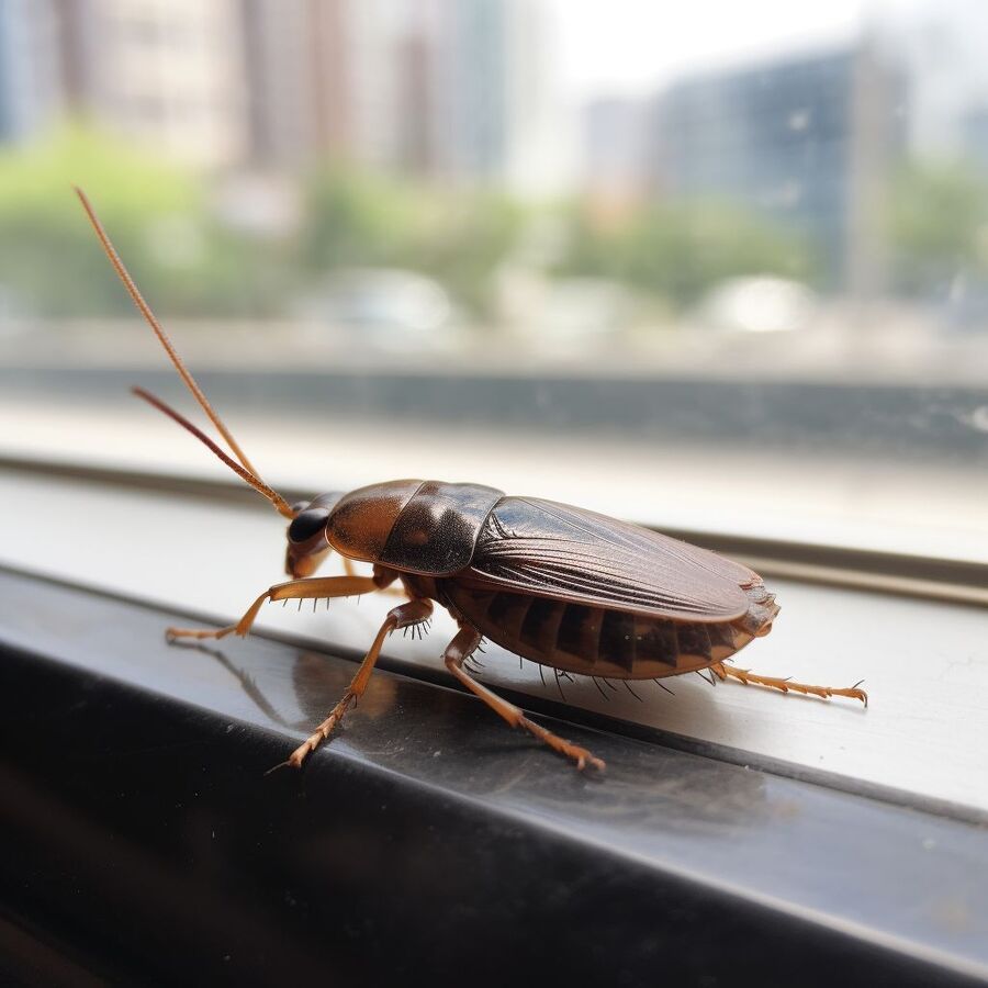 blatte et cafard dans la salle de bain
