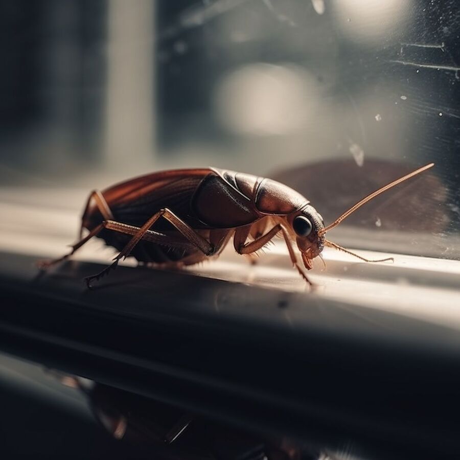 blatte et cafard dans la salle de bain