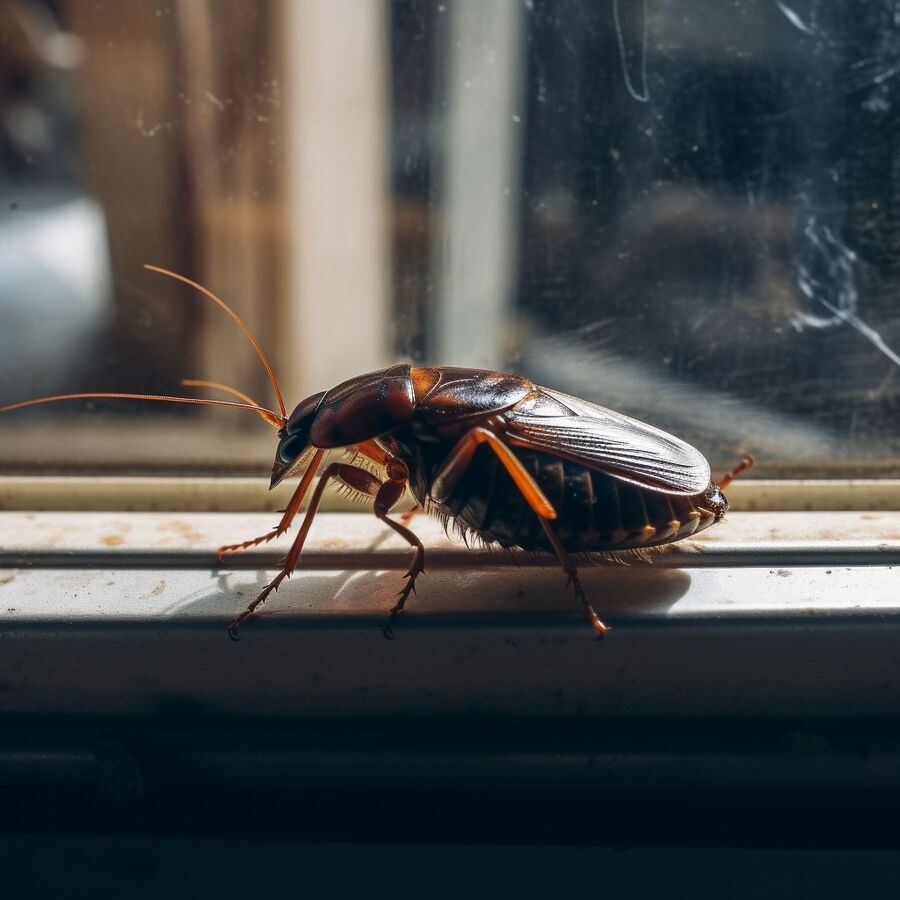 blatte et cafard dans la salle de bain