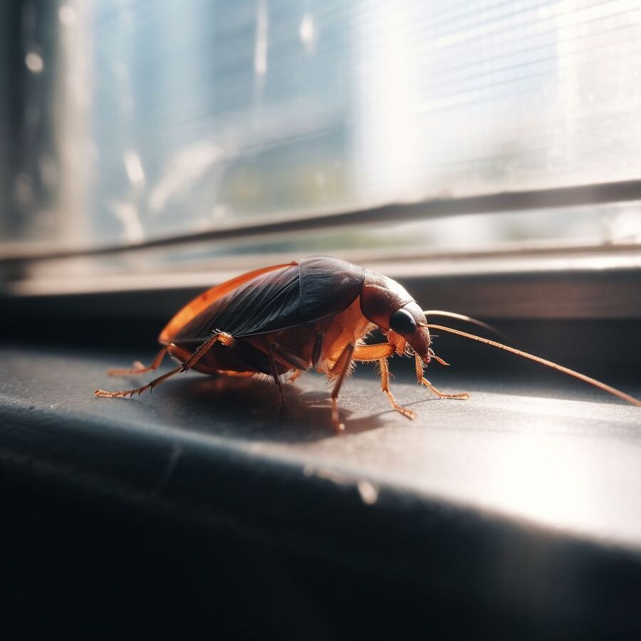 blatte et cafard dans la salle de bain