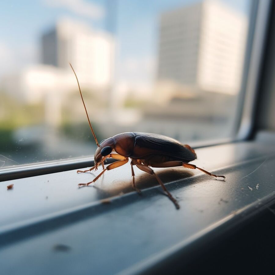 blatte et cafard dans la salle de bain