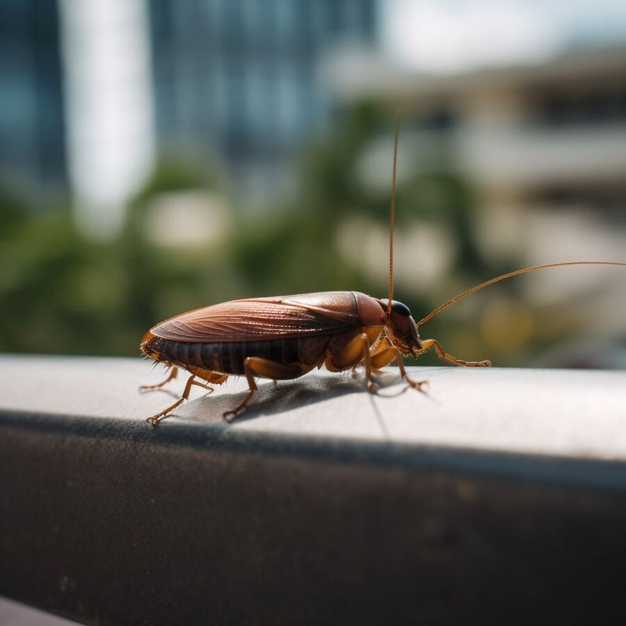 blatte et cafard dans la salle de bain