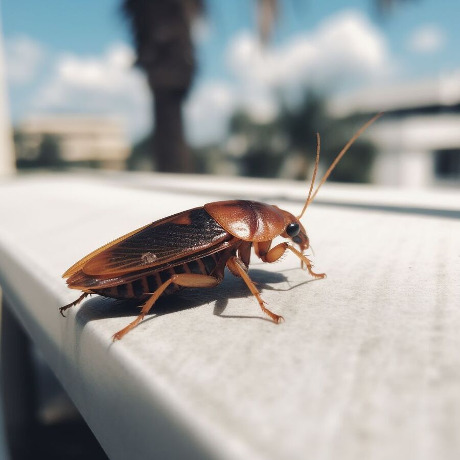 blatte et cafard dans la salle de bain
