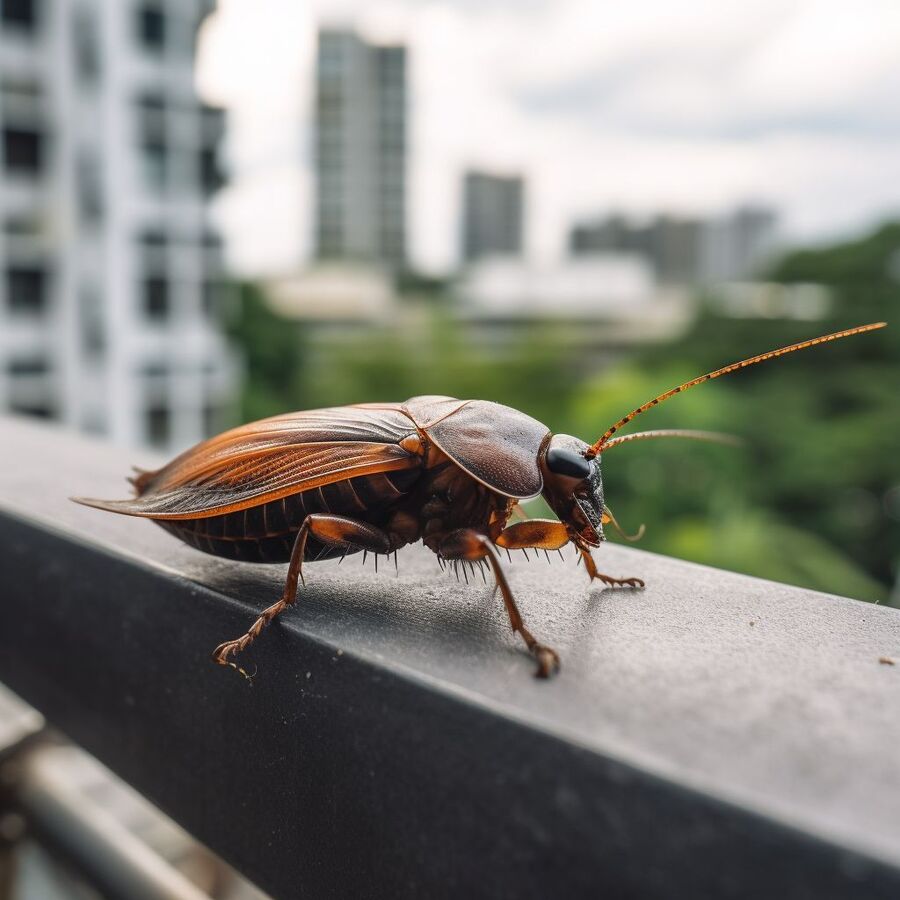blatte et cafard dans la salle de bain