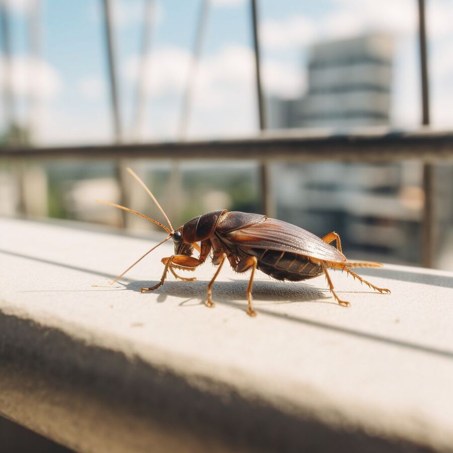 blatte et cafard dans la salle de bain