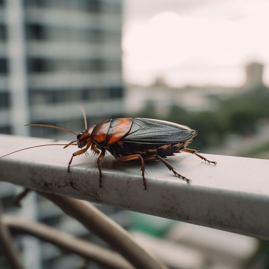 blatte et cafard dans la salle de bain