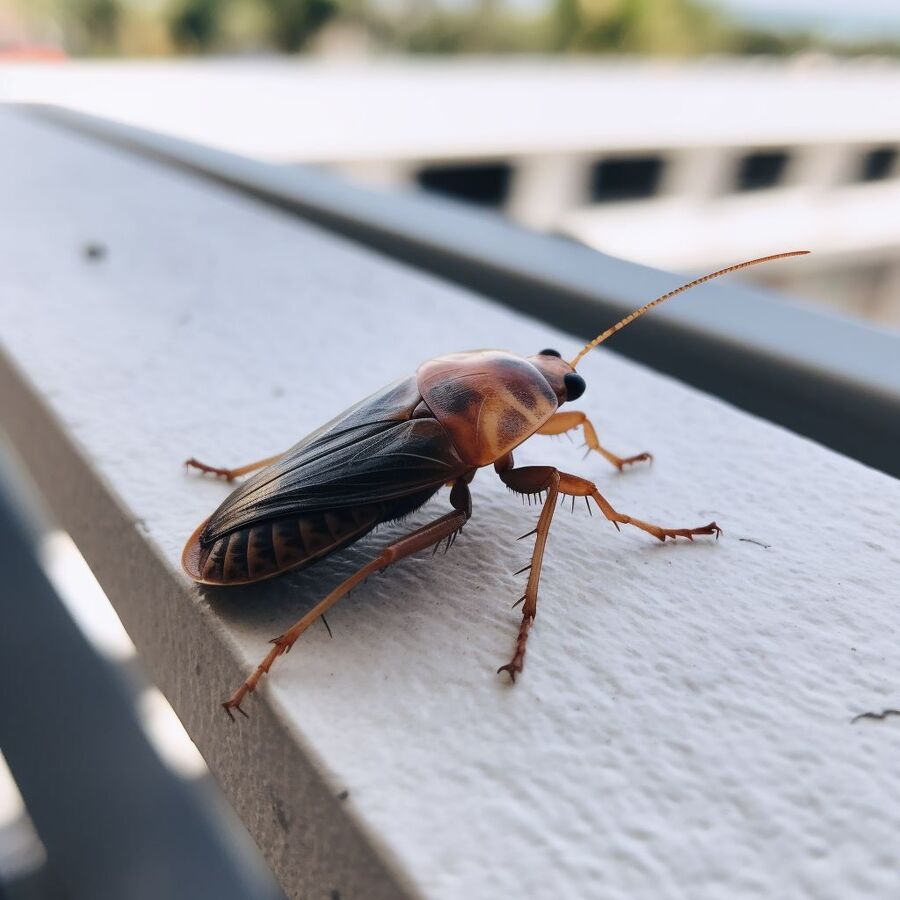 blatte et cafard dans la salle de bain