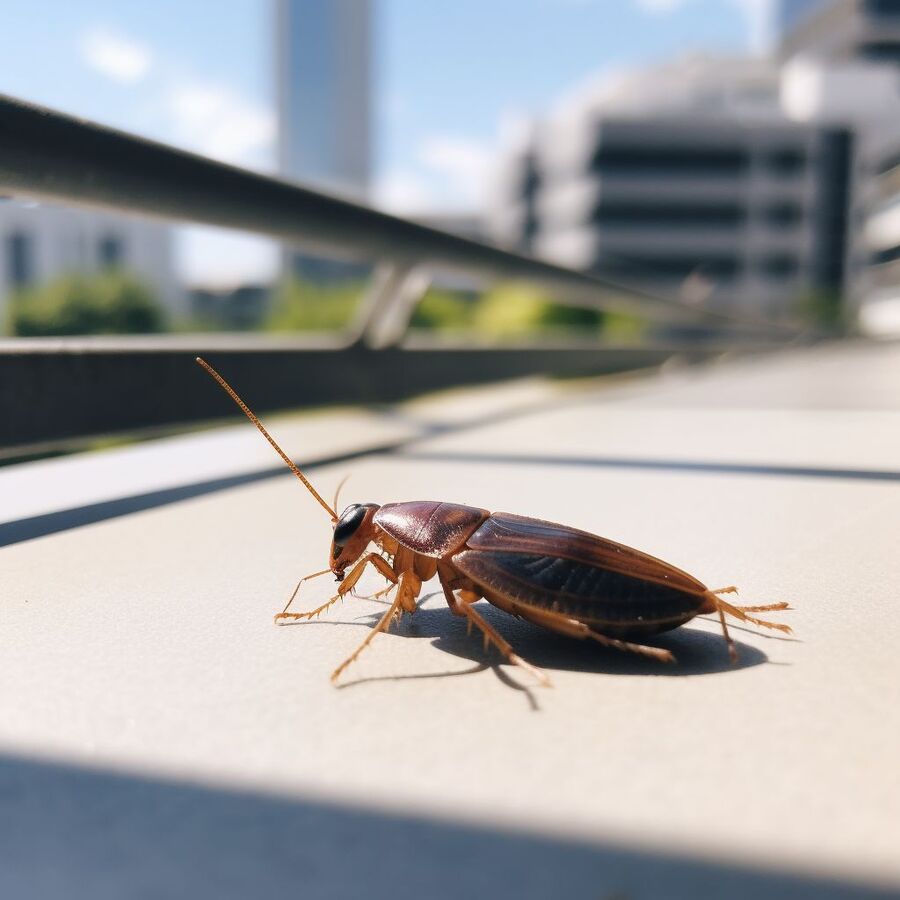 blatte et cafard dans la salle de bain