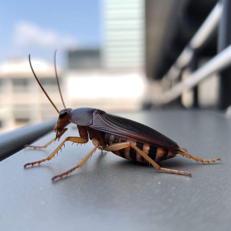 blatte et cafard dans la salle de bain