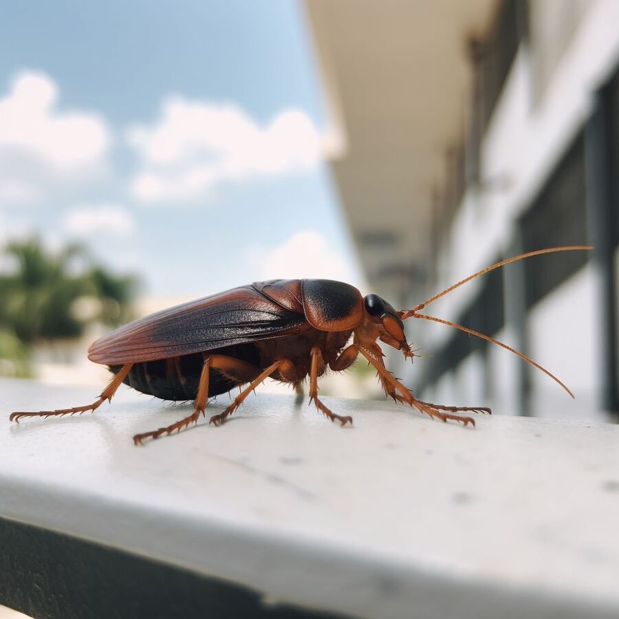 blatte et cafard dans la salle de bain