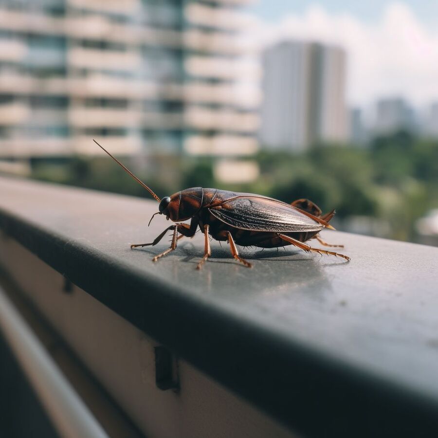 blatte et cafard dans la salle de bain