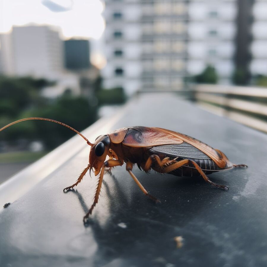 blatte et cafard dans la salle de bain