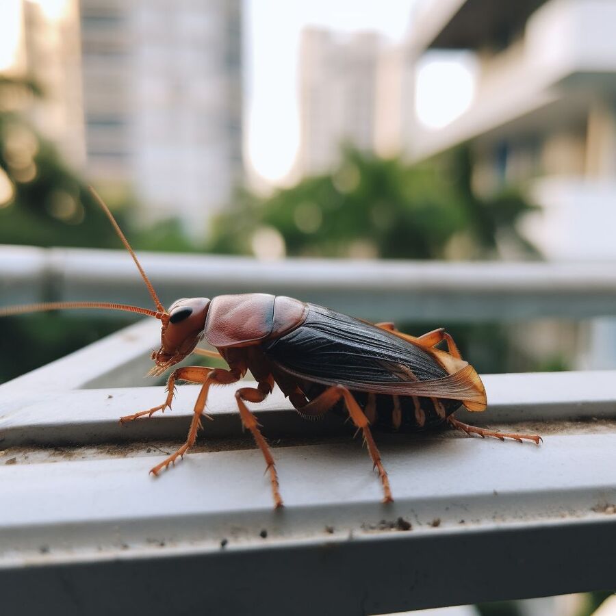 blatte et cafard dans la salle de bain