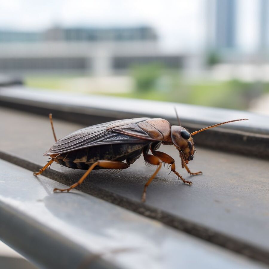 blatte et cafard dans la salle de bain