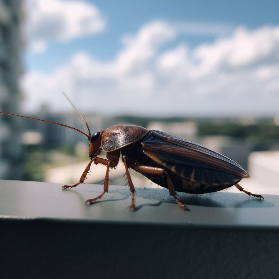 blatte et cafard dans la salle de bain