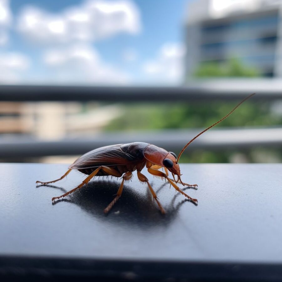 blatte et cafard dans la salle de bain