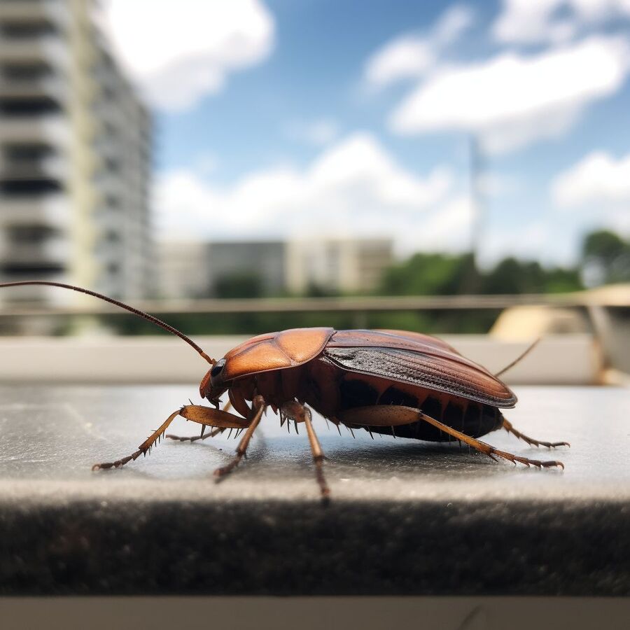 blatte et cafard dans la salle de bain