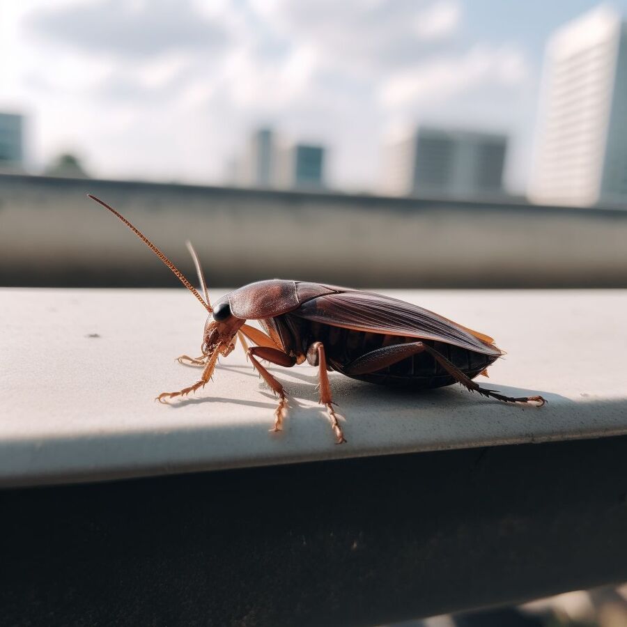 blatte et cafard dans la salle de bain