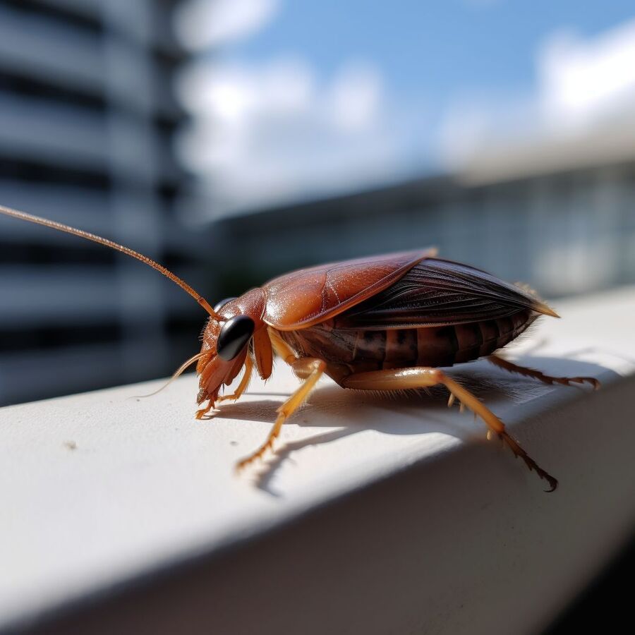 blatte et cafard dans la salle de bain