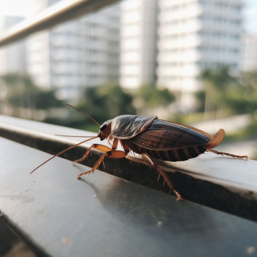 blatte et cafard dans la salle de bain