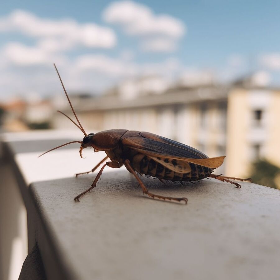 blatte et cafard dans la salle de bain