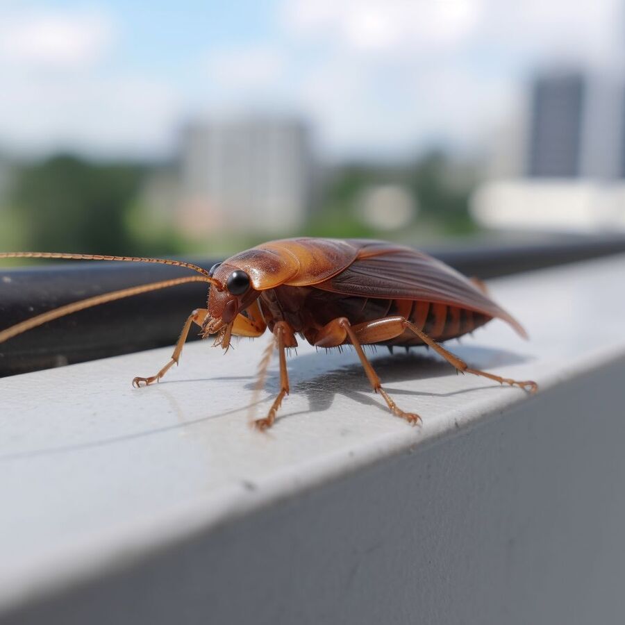blatte et cafard dans la salle de bain