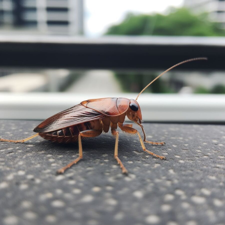 blatte et cafard dans la salle de bain