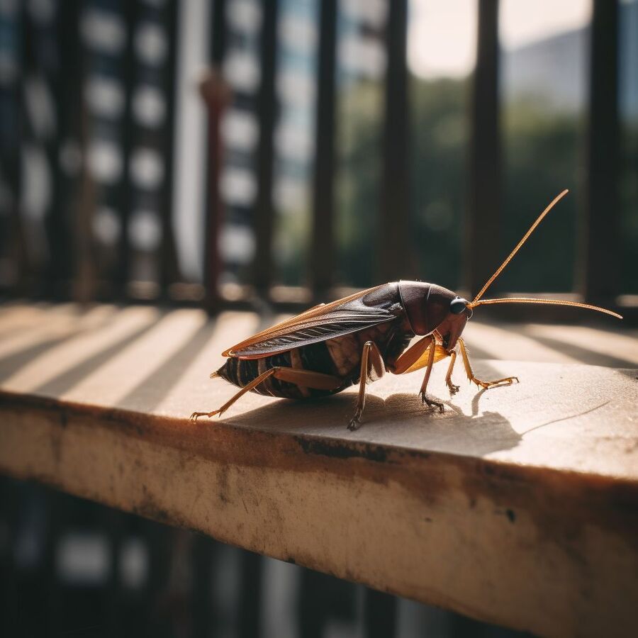 blatte et cafard dans la salle de bain