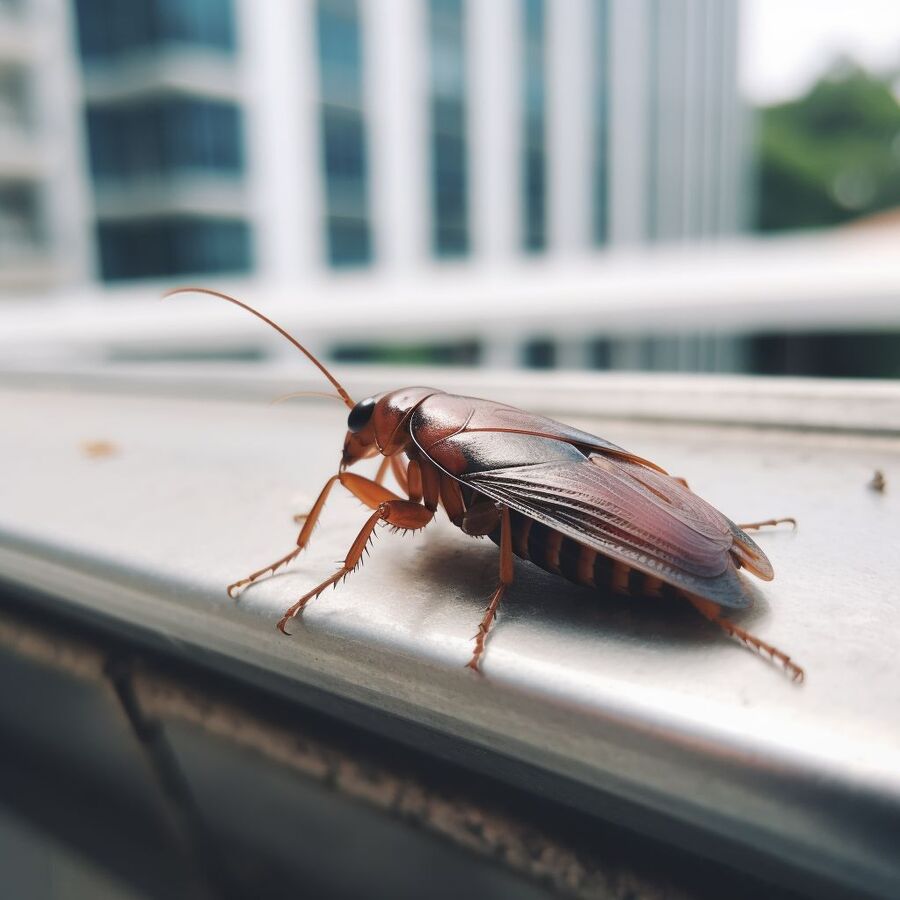 blatte et cafard dans la salle de bain