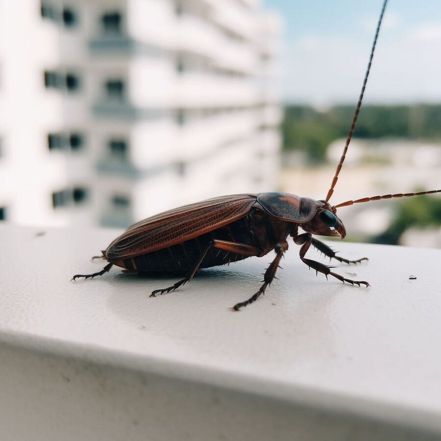 blatte et cafard dans la salle de bain