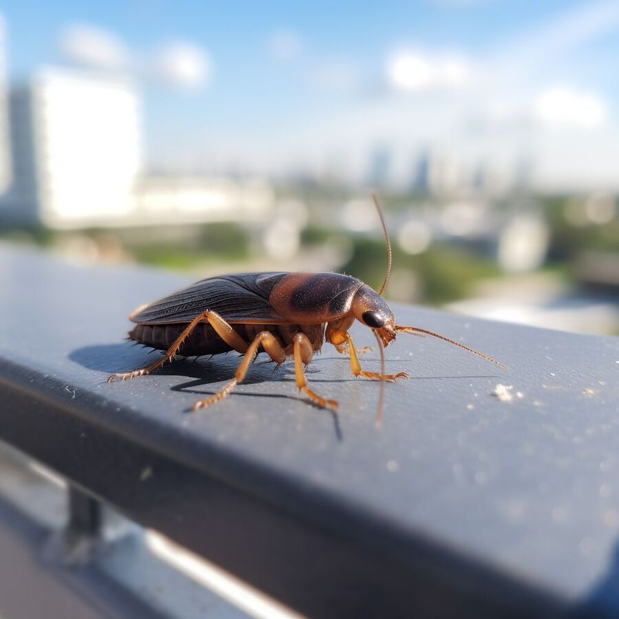 blatte et cafard dans la salle de bain
