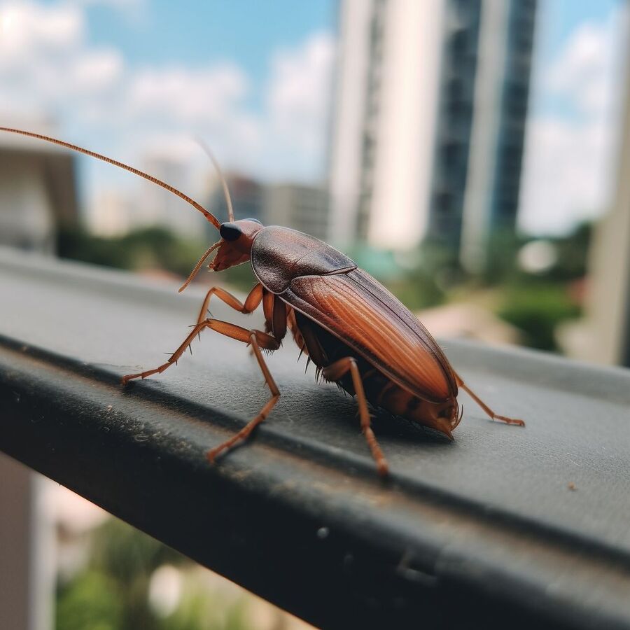 blatte et cafard dans la salle de bain