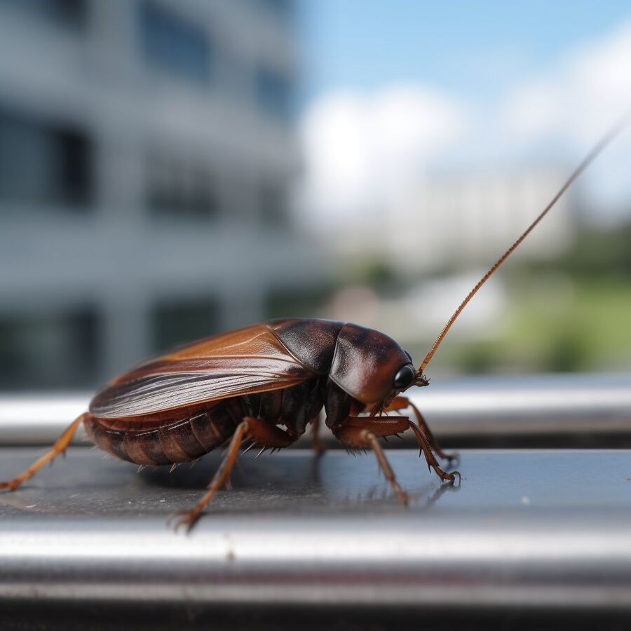 blatte et cafard dans la salle de bain
