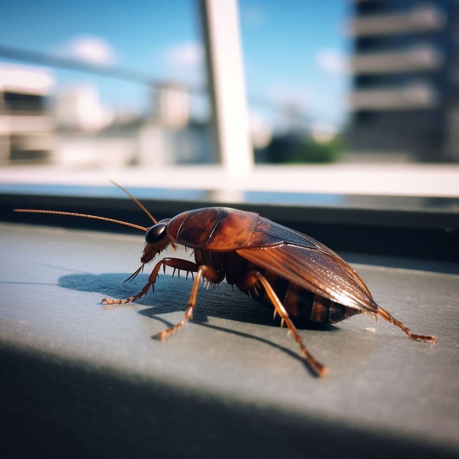 blatte et cafard dans la salle de bain