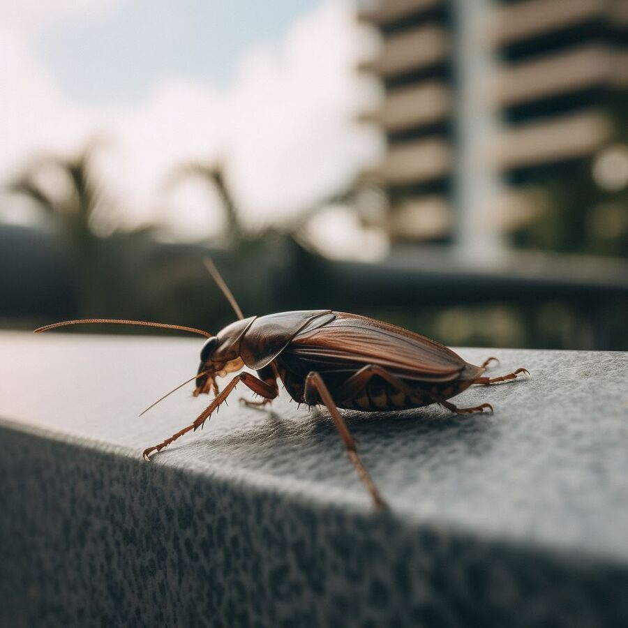 blatte et cafard dans la salle de bain