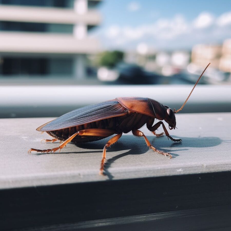 blatte et cafard dans la salle de bain