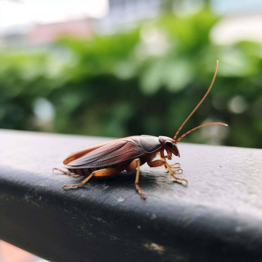 blatte et cafard dans la salle de bain