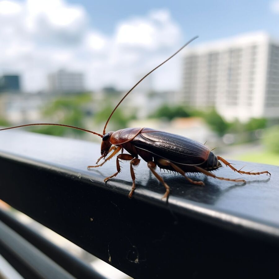 blatte et cafard dans la salle de bain