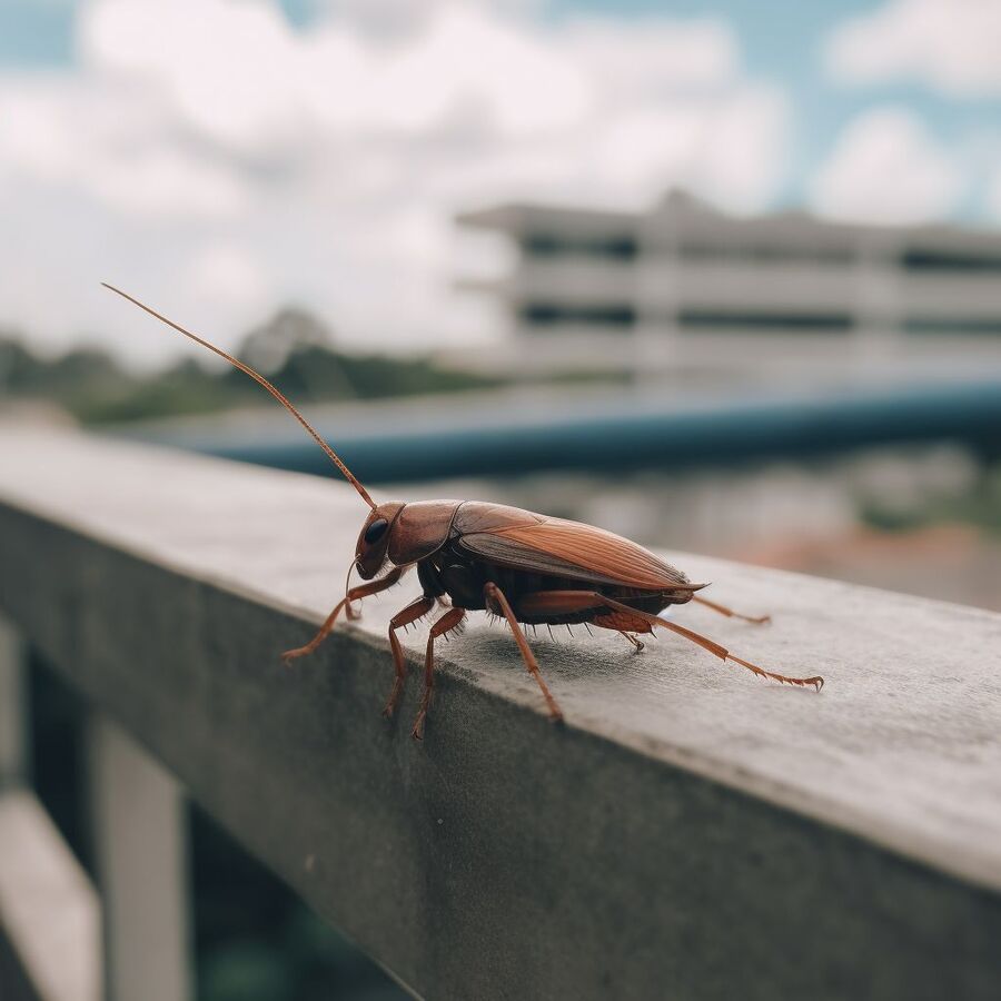 blatte et cafard dans la salle de bain