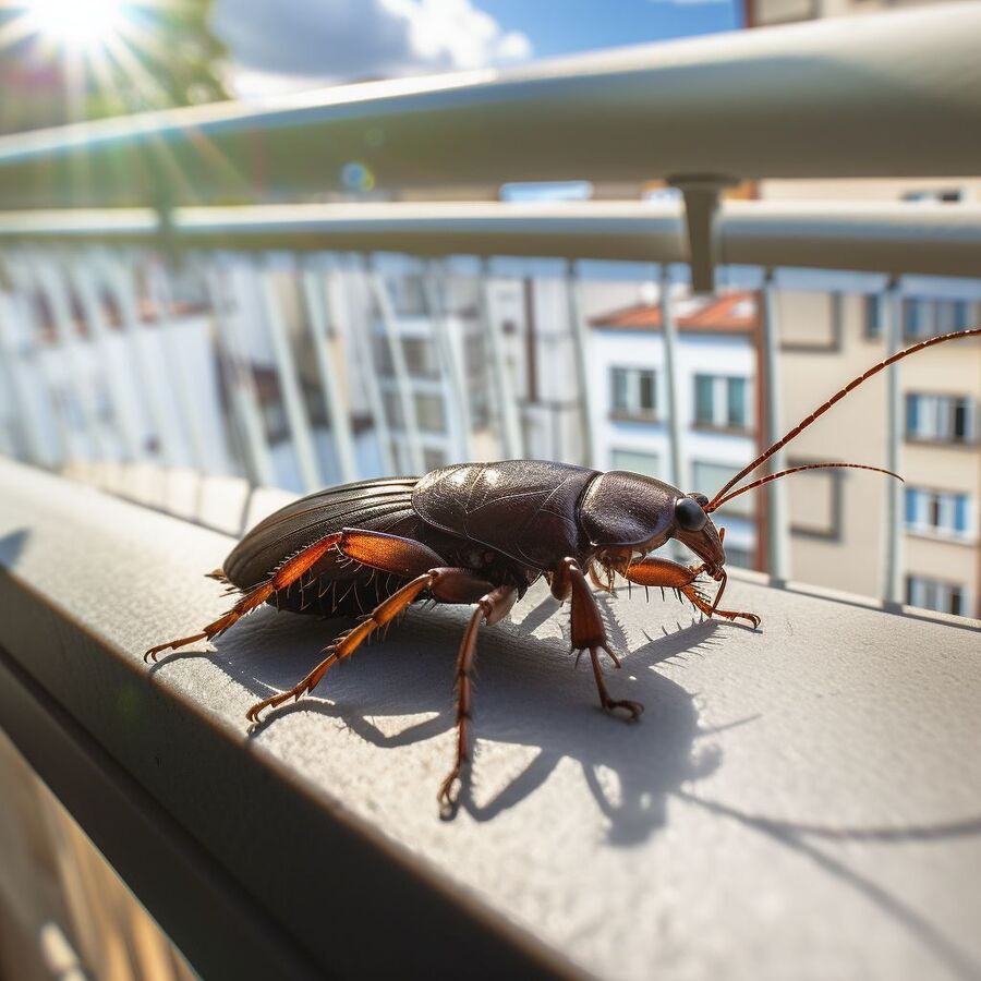 blatte et cafard dans la salle de bain