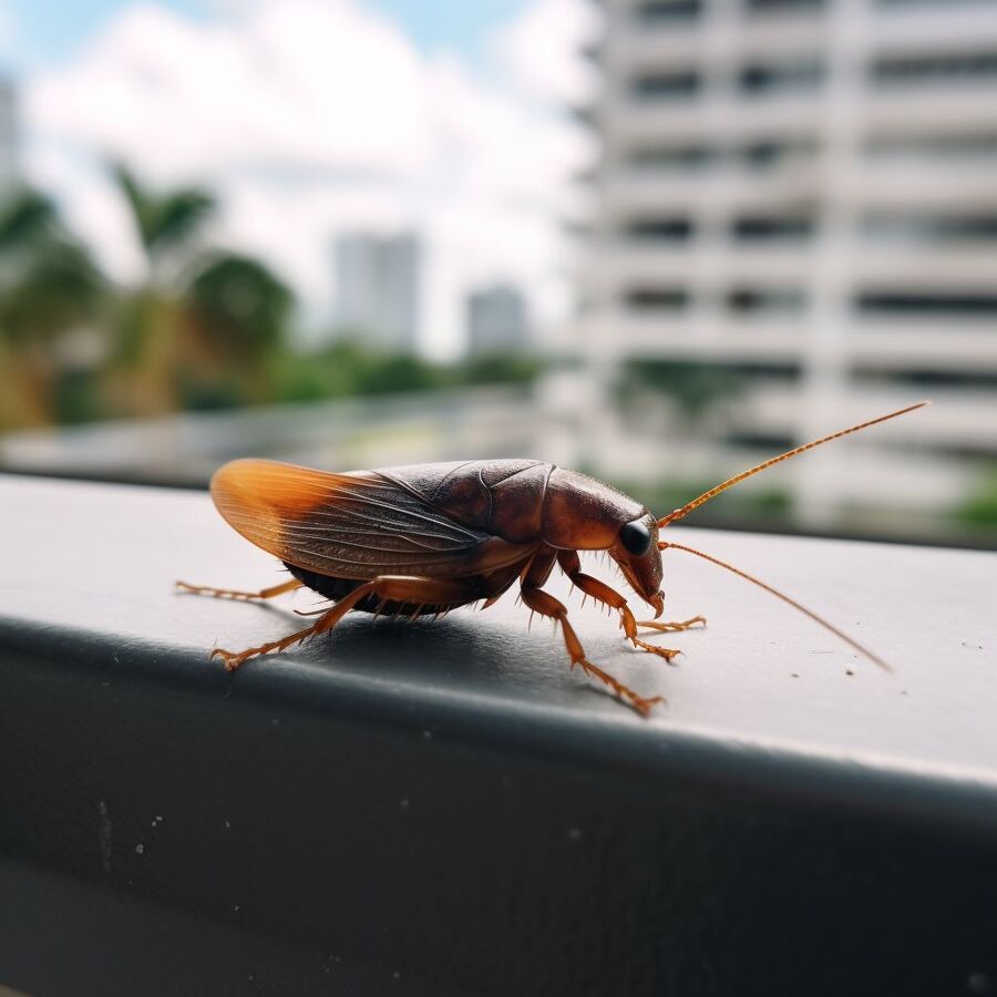 blatte et cafard dans la salle de bain