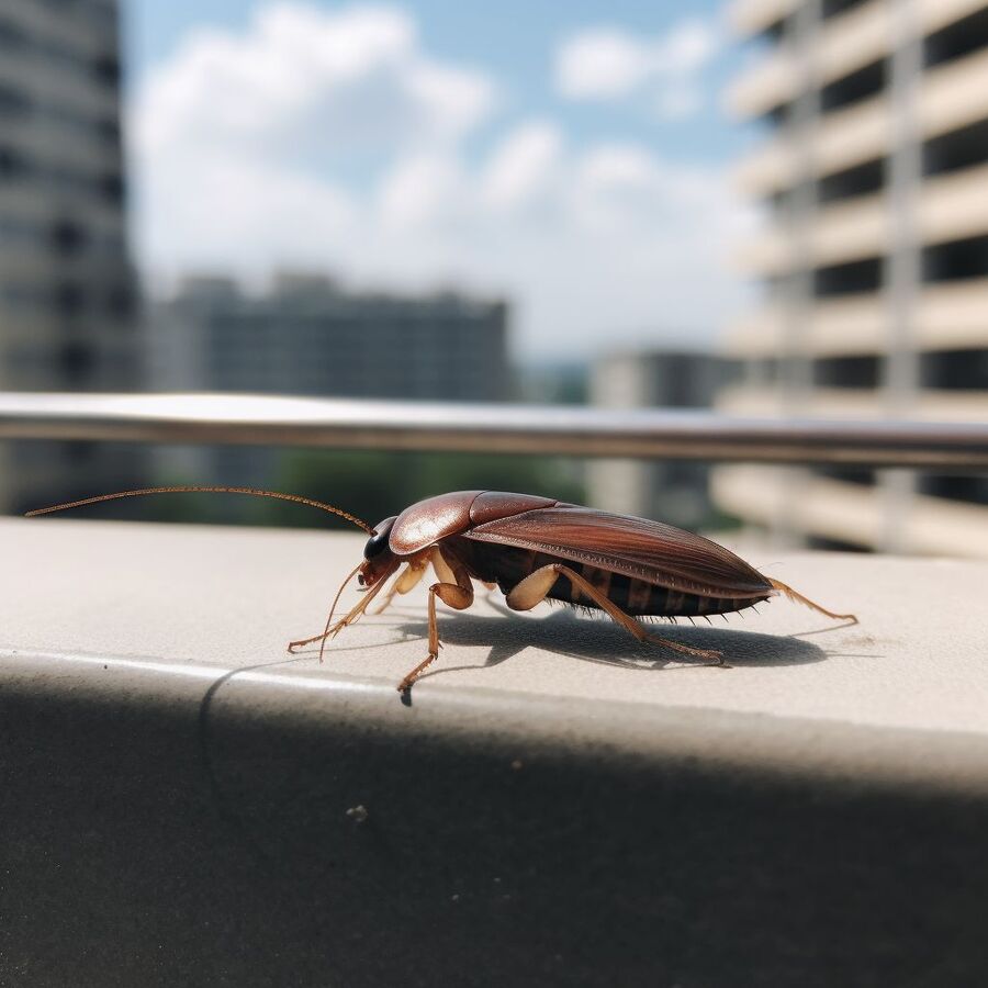 blatte et cafard dans la salle de bain