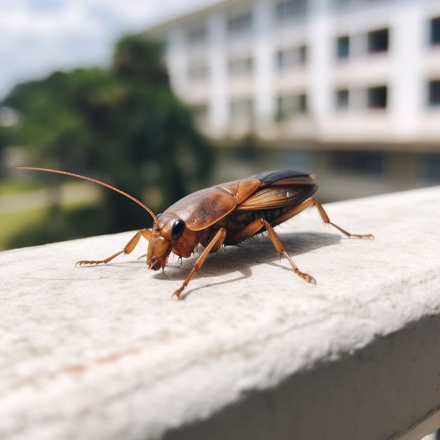 blatte et cafard dans la salle de bain